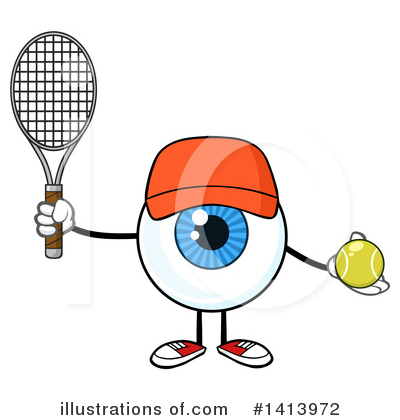 Royalty-Free (RF) Eyeball Character Clipart Illustration by Hit Toon - Stock Sample #1413972