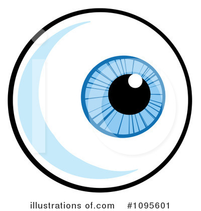 Royalty-Free (RF) Eyeball Clipart Illustration by Hit Toon - Stock Sample #1095601