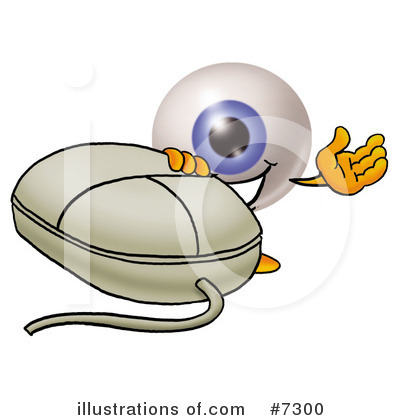 Royalty-Free (RF) Eyeball Clipart Illustration by Mascot Junction - Stock Sample #7300