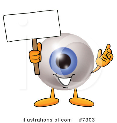 Eyeball Character Clipart #7303 by Mascot Junction