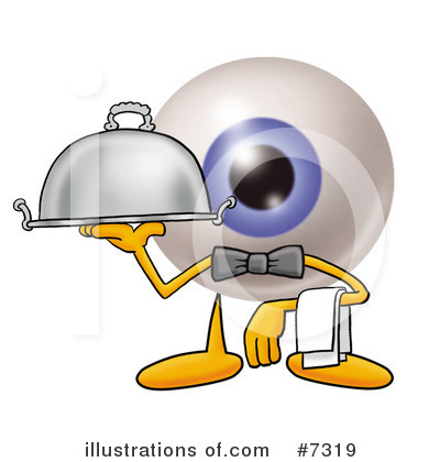 Eyeball Character Clipart #7319 by Mascot Junction