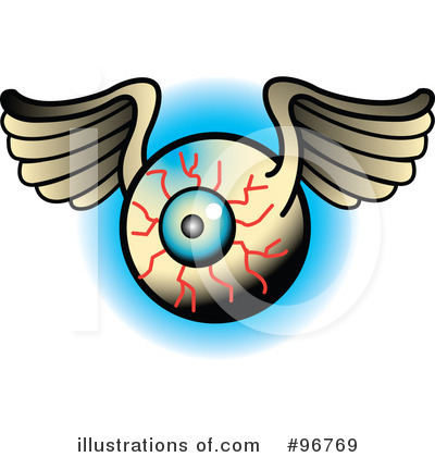 Royalty-Free (RF) Eyeball Clipart Illustration by Andy Nortnik - Stock Sample #96769