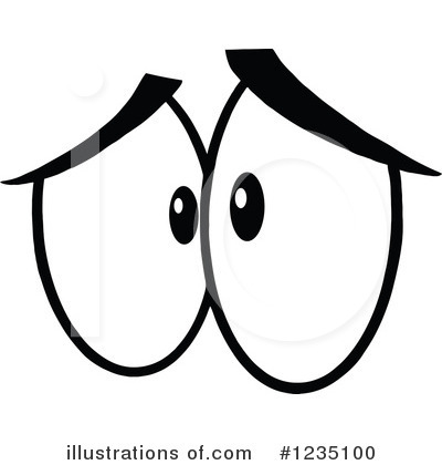 Royalty-Free (RF) Eyes Clipart Illustration by Hit Toon - Stock Sample #1235100