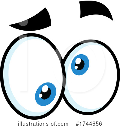 Royalty-Free (RF) Eyes Clipart Illustration by Hit Toon - Stock Sample #1744656