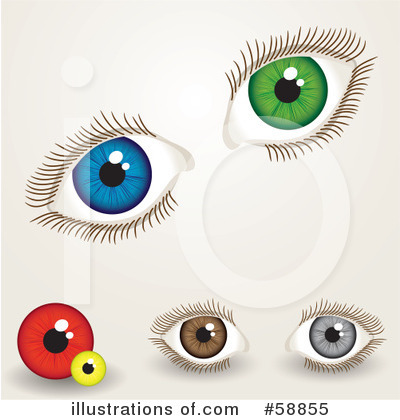 Royalty-Free (RF) Eyes Clipart Illustration by kaycee - Stock Sample #58855