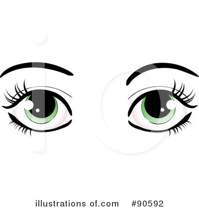Royalty-Free (RF) Eyes Clipart Illustration by elaineitalia - Stock Sample #90592