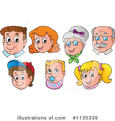 Royalty-Free (RF) Face Clipart Illustration by visekart - Stock Sample #1135339