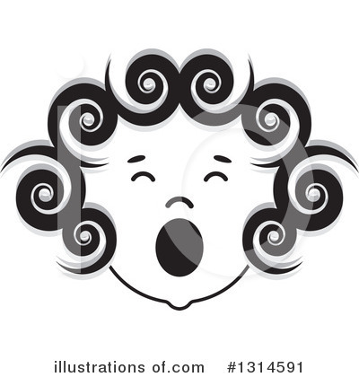 Royalty-Free (RF) Face Clipart Illustration by Lal Perera - Stock Sample #1314591