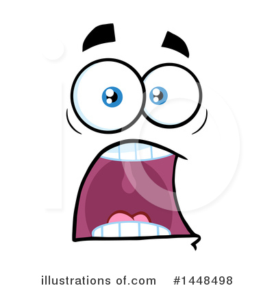 Royalty-Free (RF) Face Clipart Illustration by Hit Toon - Stock Sample #1448498