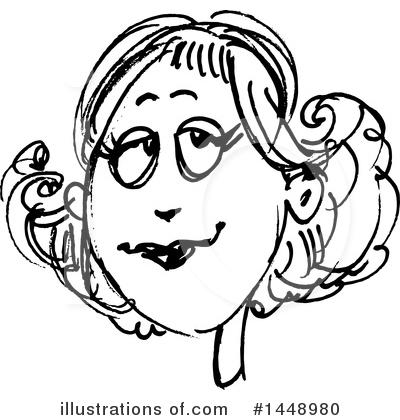 Royalty-Free (RF) Face Clipart Illustration by yayayoyo - Stock Sample #1448980