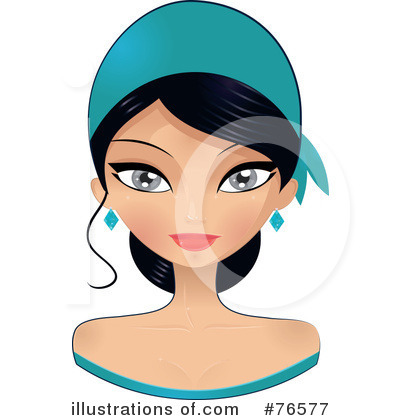 Royalty-Free (RF) Face Clipart Illustration by Melisende Vector - Stock Sample #76577