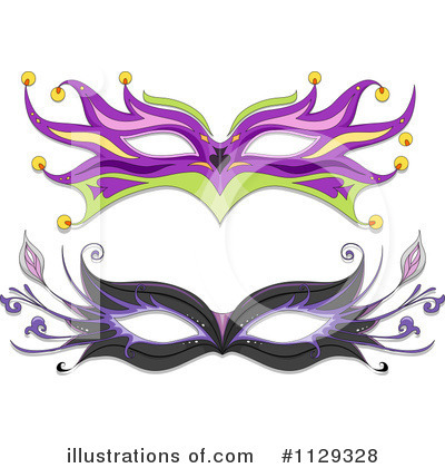 Royalty-Free (RF) Face Mask Clipart Illustration by BNP Design Studio - Stock Sample #1129328