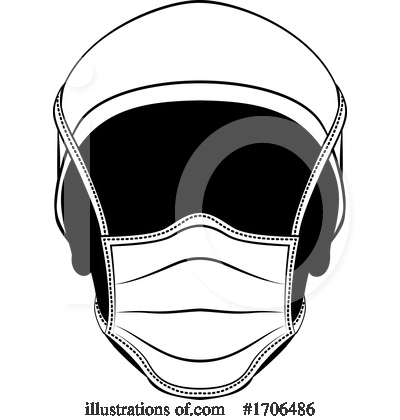 Royalty-Free (RF) Face Mask Clipart Illustration by AtStockIllustration - Stock Sample #1706486
