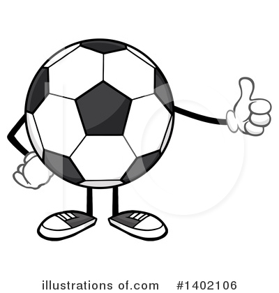 Royalty-Free (RF) Faceless Soccer Ball Clipart Illustration by Hit Toon - Stock Sample #1402106
