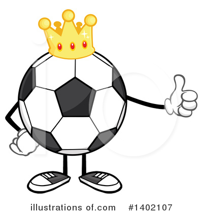 Royalty-Free (RF) Faceless Soccer Ball Clipart Illustration by Hit Toon - Stock Sample #1402107