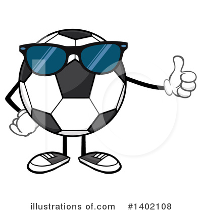 Royalty-Free (RF) Faceless Soccer Ball Clipart Illustration by Hit Toon - Stock Sample #1402108