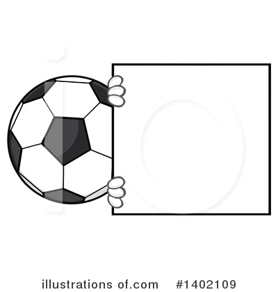 Royalty-Free (RF) Faceless Soccer Ball Clipart Illustration by Hit Toon - Stock Sample #1402109