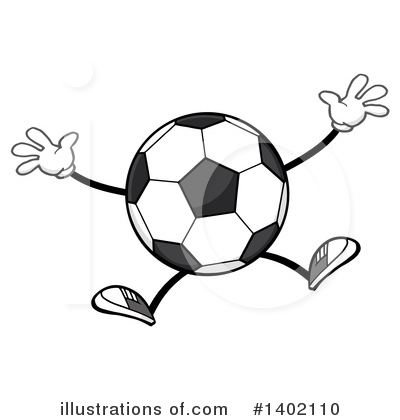 Royalty-Free (RF) Faceless Soccer Ball Clipart Illustration by Hit Toon - Stock Sample #1402110