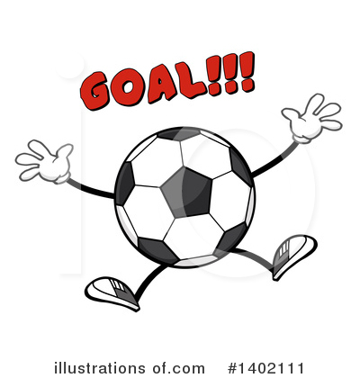 Faceless Soccer Ball Clipart #1402111 by Hit Toon