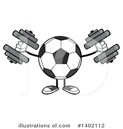 Royalty-Free (RF) Faceless Soccer Ball Clipart Illustration by Hit Toon - Stock Sample #1402112