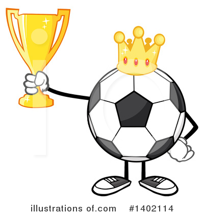 Royalty-Free (RF) Faceless Soccer Ball Clipart Illustration by Hit Toon - Stock Sample #1402114