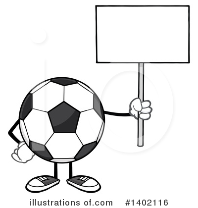 Royalty-Free (RF) Faceless Soccer Ball Clipart Illustration by Hit Toon - Stock Sample #1402116
