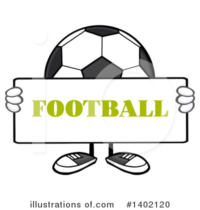 Royalty-Free (RF) Faceless Soccer Ball Clipart Illustration by Hit Toon - Stock Sample #1402120