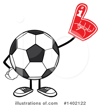 Royalty-Free (RF) Faceless Soccer Ball Clipart Illustration by Hit Toon - Stock Sample #1402122