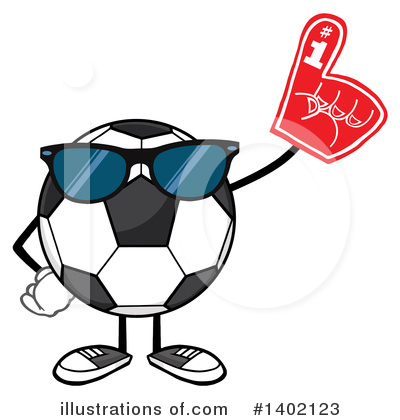 Royalty-Free (RF) Faceless Soccer Ball Clipart Illustration by Hit Toon - Stock Sample #1402123