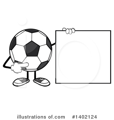 Royalty-Free (RF) Faceless Soccer Ball Clipart Illustration by Hit Toon - Stock Sample #1402124