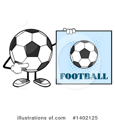 Royalty-Free (RF) Faceless Soccer Ball Clipart Illustration by Hit Toon - Stock Sample #1402125