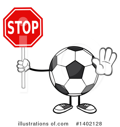 Royalty-Free (RF) Faceless Soccer Ball Clipart Illustration by Hit Toon - Stock Sample #1402128