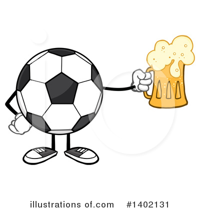 Royalty-Free (RF) Faceless Soccer Ball Clipart Illustration by Hit Toon - Stock Sample #1402131