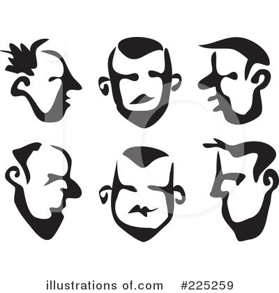 Royalty-Free (RF) Faces Clipart Illustration by Prawny - Stock Sample #225259