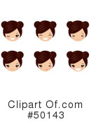 Faces Clipart #50143 by Melisende Vector