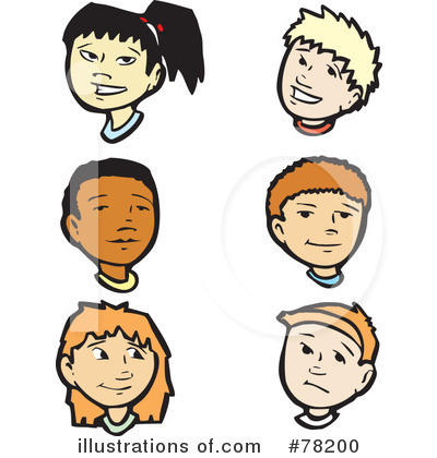 Royalty-Free (RF) Faces Clipart Illustration by xunantunich - Stock Sample #78200