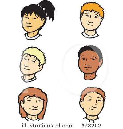 Royalty-Free (RF) Faces Clipart Illustration by xunantunich - Stock Sample #78202