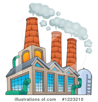 Royalty-Free (RF) Factory Clipart Illustration by visekart - Stock Sample #1223210