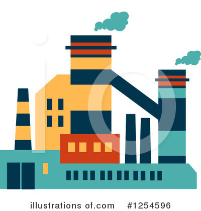 Royalty-Free (RF) Factory Clipart Illustration by Vector Tradition SM - Stock Sample #1254596