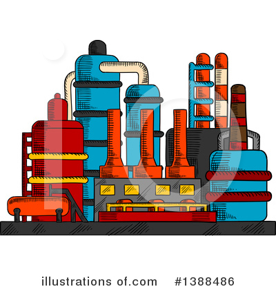 Royalty-Free (RF) Factory Clipart Illustration by Vector Tradition SM - Stock Sample #1388486