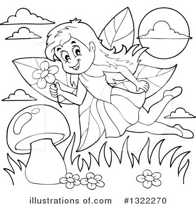 Royalty-Free (RF) Fairy Clipart Illustration by visekart - Stock Sample #1322270