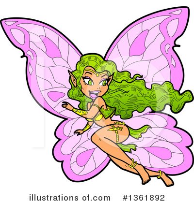 Royalty-Free (RF) Fairy Clipart Illustration by Clip Art Mascots - Stock Sample #1361892