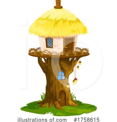 Royalty-Free (RF) Fairy House Clipart Illustration by Vector Tradition SM - Stock Sample #1758615
