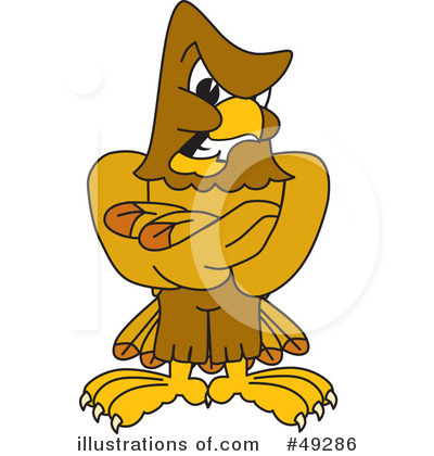 Royalty-Free (RF) Falcon Character Clipart Illustration by Mascot Junction - Stock Sample #49286