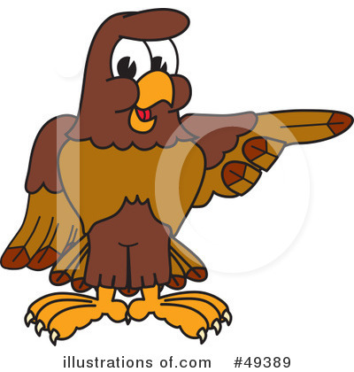 Royalty-Free (RF) Falcon Character Clipart Illustration by Mascot Junction - Stock Sample #49389