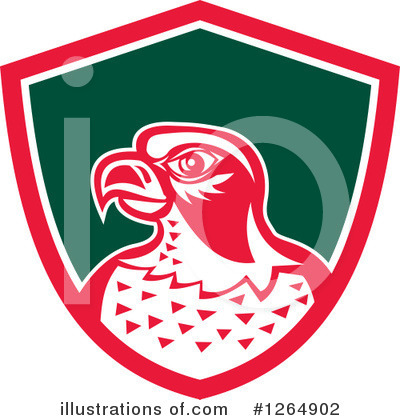 Royalty-Free (RF) Falcon Clipart Illustration by patrimonio - Stock Sample #1264902