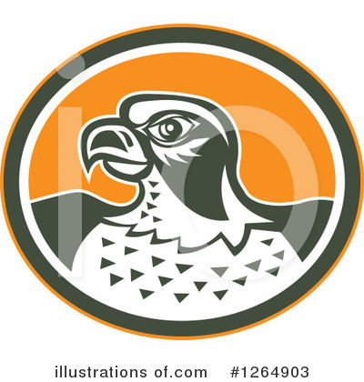 Peregrine Falcon Clipart #1264903 by patrimonio