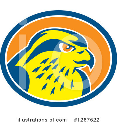 Royalty-Free (RF) Falcon Clipart Illustration by patrimonio - Stock Sample #1287622