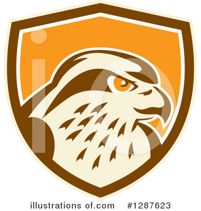 Royalty-Free (RF) Falcon Clipart Illustration by patrimonio - Stock Sample #1287623