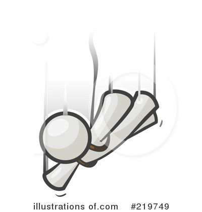 Royalty-Free (RF) Falling Clipart Illustration by Leo Blanchette - Stock Sample #219749